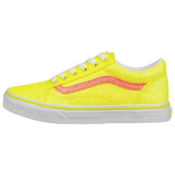 Vans Old Skool (Neon Glitter) Yellow Sneakers - Picture 2 of 7